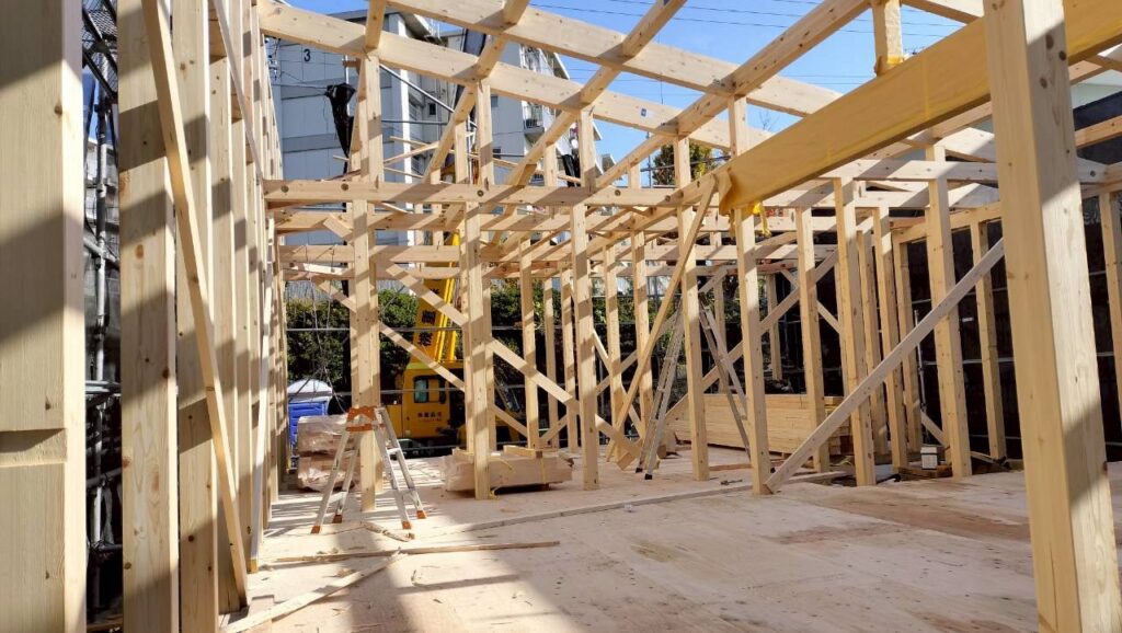 名古屋市名東区で建設中です！